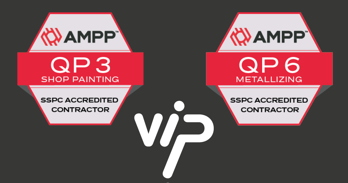 AMPP - SSPC QP3 & QP6 - Certified contractor - Italy • V.I.P. • V.I.P.  Verniciatura Industriale Pesarese Srl